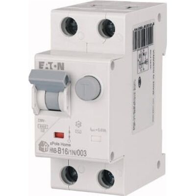 Interruptor diferencial Eaton - 16A, 6kA, Tipo AC, Curva B Interruptor diferencial Eaton - 16A, 6kA, Tipo AC, Curva B