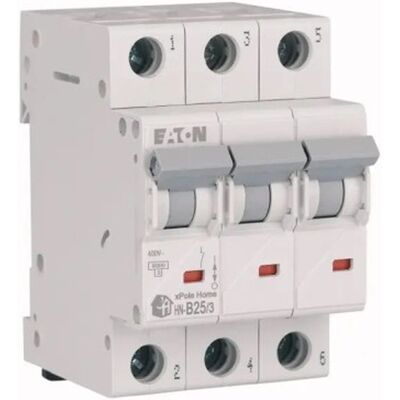 EATON Interruptor Automático - 25A 3P 6kA HN-B25/3 Casa EATON Interruptor Automático - 25A 3P 6kA HN-B25/3 Casa