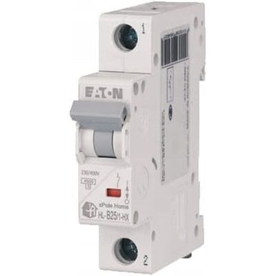 EATON Interruptor Automático 25A 1P 6kA - Protección contra sobrecarga EATON Interruptor Automático 25A 1P 6kA - Protección contra sobrecarga
