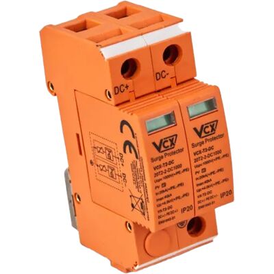 VCX Protector de Sobretensión - 1000V 2P 20kA 4,0kV Tipo 2 VCX Protector de Sobretensión - 1000V 2P 20kA 4,0kV Tipo 2