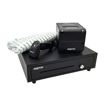 MARCA Pack Para Tpv Approx Imp+cajon+lector+papel Negro MARCA Pack Para Tpv Approx Imp+cajon+lector+papel Negro