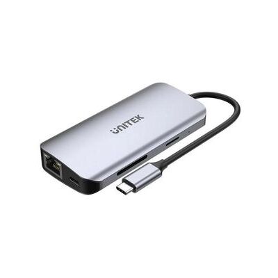 Unitek Hub Activo Usb-c 2x Hdmi,sd,4k,rj45,pd 100w Unitek Hub Activo Usb-c 2x Hdmi,sd,4k,rj45,pd 100w