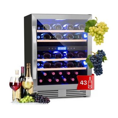 Klarstein Vinovilla Duo 43 Nevera para vino - Empotrado, 43 Botellas, 3 Colores - Enfriador de vino Klarstein Vinovilla Duo 43 Nevera para vino - Empotrado, 43 Botellas, 3 Colores - Enfriador de vino