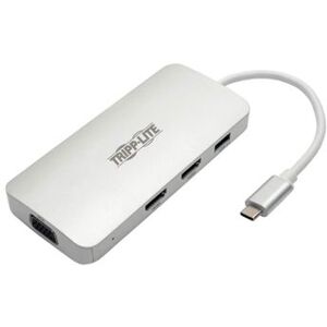 Eaton Tripp Lite Estación De Conexión Usb-c, (x2) Hdmi + Vga, Thunderbolt 3, Usb-a, Carga Pd – 1080p @ 60 Hz, Plata Eaton Tripp Lite Estación De Conexión Usb-c, (x2) Hdmi + Vga, Thunderbolt 3, Usb-a, Carga Pd – 1080p @ 60 Hz, Plata