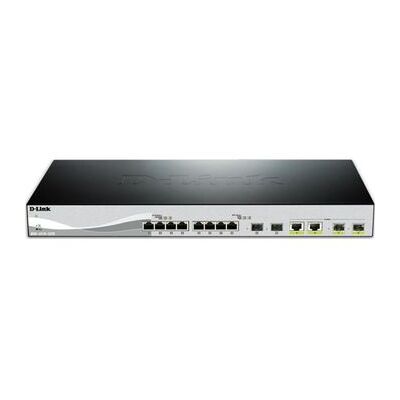 Conmutador Ethernet Gestionado De Capa 2 De 10 G De D-link (100/1000/10000), 1u, Negro Y Plateado Conmutador Ethernet Gestionado De Capa 2 De 10 G De D-link (100/1000/10000), 1u, Negro Y Plateado
