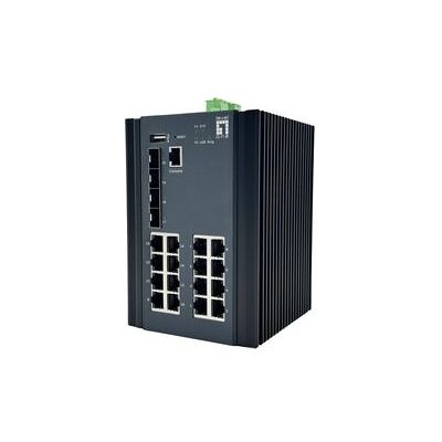 Level One Levelone Igu-2071 Conmutador Industrial Gigabit Gestionado L2 Plus De 20 Puertos, 16x 1gbe Rj45, Carril Din Level One Levelone Igu-2071 Conmutador Industrial Gigabit Gestionado L2 Plus De 20 Puertos, 16x 1gbe Rj45, Carril Din