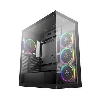 Torre Pc Caja Deepcool Cg580 4f V2 Atx Negra Cristal Templado Rgb Gaming Torre Pc Caja Deepcool Cg580 4f V2 Atx Negra Cristal Templado Rgb Gaming