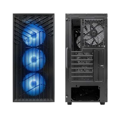 Caja Pc Coolbox Gaming Atx Ga300 Gridline Argb Black Usb-c Caja Pc Coolbox Gaming Atx Ga300 Gridline Argb Black Usb-c