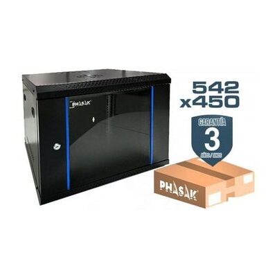 Armario rack mural Phasak PHO 2207D 19" 7U - Transparente EU Enchufe Armario rack mural Phasak PHO 2207D 19" 7U - Transparente EU Enchufe