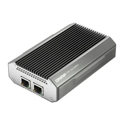 Adaptador De Red Qnap Qna-uc10g2t De Usb 4 Tipo-c A Doble Puerto Rj45 10gbase-t, Compatible Con Puertos Usb 4 Y Thunderbolt 3/4. Adaptador De Red Qnap Qna-uc10g2t De Usb 4 Tipo-c A Doble Puerto Rj45 10gbase-t, Compatible Con Puertos Usb 4 Y Thunderbolt 3/4.