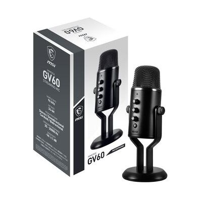 Msi Per Immerse Gv60 Streaming Mic Negro Micrófono Para Videoconsola Msi Per Immerse Gv60 Streaming Mic Negro Micrófono Para Videoconsola