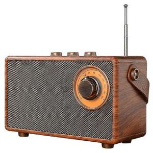 YAEFDD Radio Fm Retro, Radio Bluetooth Portátil De Madera, Altavoz De Graves, Reproductor De Mp3 Manos Libres, Compatible Con Tarjeta Usb/tf YAEFDD Radio Fm Retro, Radio Bluetooth Portátil De Madera, Altavoz De Graves, Reproductor De Mp3 Manos Libres, Compatible Con Tarjeta Usb/tf