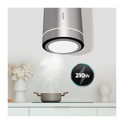 Campana Extractora En Isla Redonda 38cm Bolero Flux Ire 388000 Inox A++. Succión 712m3/h, Motor 210w Cecotec Campana Extractora En Isla Redonda 38cm Bolero Flux Ire 388000 Inox A++. Succión 712m3/h, Motor 210w Cecotec