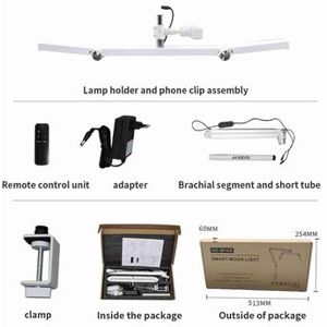 MENZ Luz De Vídeo Led De Escritorio (plegable, Regulable De 3200k A 5600k) MENZ Luz De Vídeo Led De Escritorio (plegable, Regulable De 3200k A 5600k)