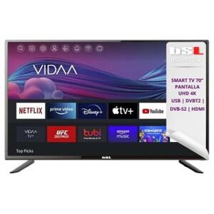 Smart Tv 70 Pulgadas Bsl-70t2sv Uhd 3840x2160p Wifi Rj45 Dvbt2 Dvb-s2 Sistema Operativo Vidaa. Smart Tv 70 Pulgadas Bsl-70t2sv Uhd 3840x2160p Wifi Rj45 Dvbt2 Dvb-s2 Sistema Operativo Vidaa.