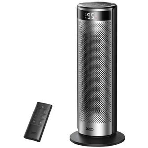 Dreo calefactor cerámico portátil Solaris SH628, 2000W, plata y negro Dreo calefactor cerámico portátil Solaris SH628, 2000W, plata y negro