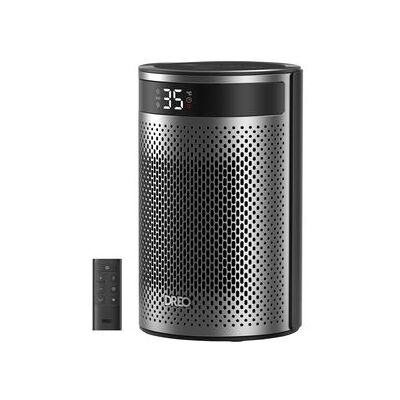 Dreo calefactor cerámico portátil Atom 416, 1500W, plata y negro Dreo calefactor cerámico portátil Atom 416, 1500W, plata y negro