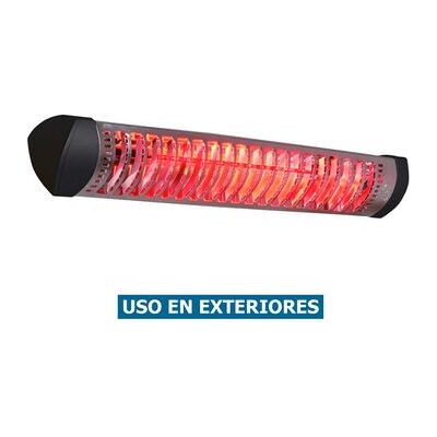 Calefactor infrarrojo Mo-el Sharklite - 1800W - Gris / Plata / Titanio - Exterior Calefactor infrarrojo Mo-el Sharklite - 1800W - Gris / Plata / Titanio - Exterior