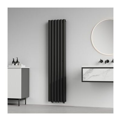 Marca Modelo - Radiador de panel doble de acero - 160x36cm - Negro Marca Modelo - Radiador de panel doble de acero - 160x36cm - Negro