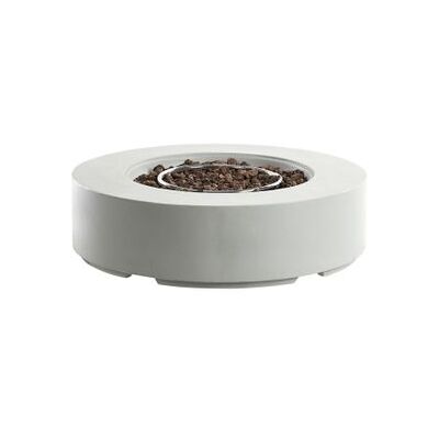 BELIANI Brasero De Jardín Patio Grc Quemador De Acero Inoxidable Gas Propano Gris Claro Pacaya BELIANI Brasero De Jardín Patio Grc Quemador De Acero Inoxidable Gas Propano Gris Claro Pacaya
