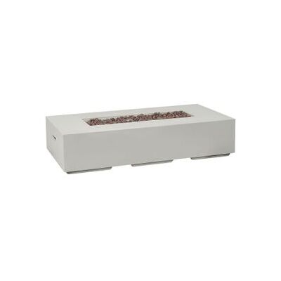 BELIANI Brasero 143 X 71 Cm Calentador De Propano Para Patio Rectangular Gris Claro Pavo Ii BELIANI Brasero 143 X 71 Cm Calentador De Propano Para Patio Rectangular Gris Claro Pavo Ii