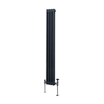 Radiador de 2 columnas gris antracita MonsterShop - 1800 x 202mm Radiador de 2 columnas gris antracita MonsterShop - 1800 x 202mm