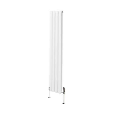 Radiador de Columna Ovalada Blanco MonsterShop - 1600mm x 240mm, Moderno y Duradero Radiador de Columna Ovalada Blanco MonsterShop - 1600mm x 240mm, Moderno y Duradero