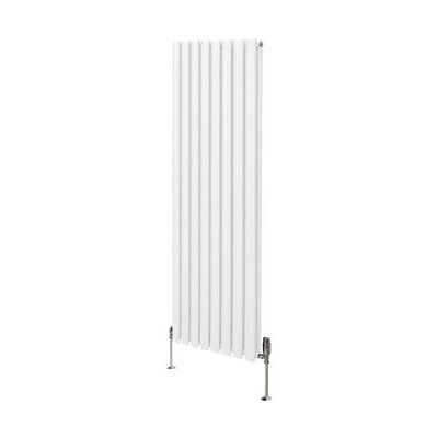 Radiador de Columna Ovalada Blanco MonsterShop & Juego de Válvula Termostática - 1600mm x 480mm Radiador de Columna Ovalada Blanco MonsterShop & Juego de Válvula Termostática - 1600mm x 480mm