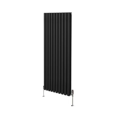MonsterShop 1600mm Modelo Radiador Ovalado y Válvulas - Negro MonsterShop 1600mm Modelo Radiador Ovalado y Válvulas - Negro