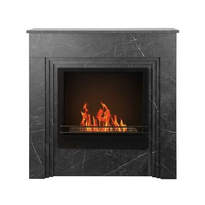 DIVINA FIRE Chimenea De Bioetanol De Pie Bellini De Madera Efecto Mármol Negro. Fabricada En Italia. L96 X P35 X H96. DIVINA FIRE Chimenea De Bioetanol De Pie Bellini De Madera Efecto Mármol Negro. Fabricada En Italia. L96 X P35 X H96.