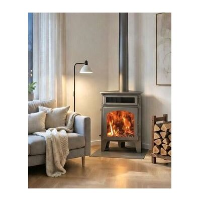 Estufa de leña de rincón Juan Panadero R2 Horno Max 11 kw / Alto rendimiento 85 % / Horno superior / Triple combustion / Cristal limpio Estufa de leña de rincón Juan Panadero R2 Horno Max 11 kw / Alto rendimiento 85 % / Horno superior / Triple combustion / Cristal limpio
