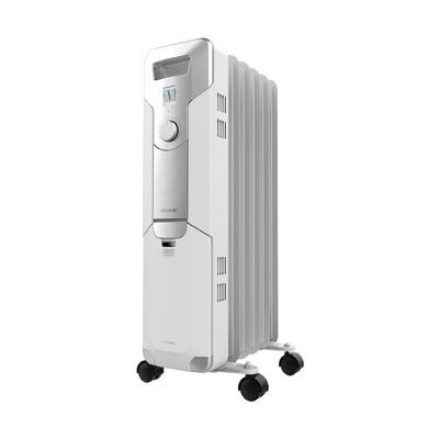 CECOTEC Radiador Eléctrico De Aceite Readywarm 5000 Space. 5 Módulos, Bajo Consumo, 1000 W, 3 Niveles, Recogecables, Control Sencillo, Asa, Ruedas, Sistema De Seguridad, Blanco, 12 M² CECOTEC Radiador Eléctrico De Aceite Readywarm 5000 Space. 5 Módulos, Bajo Consumo, 1000 W, 3 Niveles, Recogecables, Control Sencillo, Asa, Ruedas, Sistema De Seguridad, Blanco, 12 M²