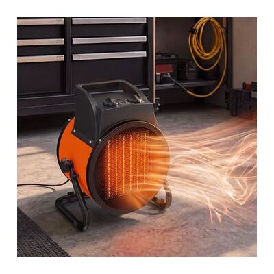 Calefactor Eléctrico Cerámico De Pp Acero Outsunny 3300/5000w Naranja Calefactor Eléctrico Cerámico De Pp Acero Outsunny 3300/5000w Naranja