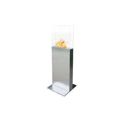 PURLINE Chimenea De Etanol De Torre En Acero Y Cristal Templado PURLINE Chimenea De Etanol De Torre En Acero Y Cristal Templado