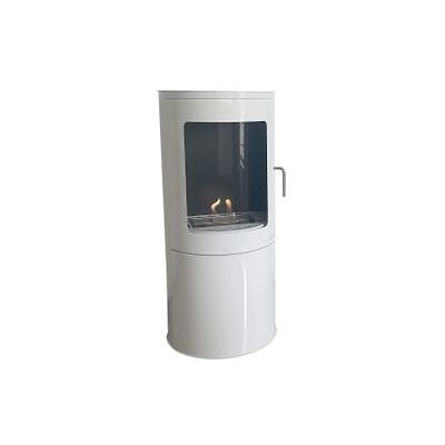 PURLINE Estufa De Etanol En Acero Puerta De Cristal Templado PURLINE Estufa De Etanol En Acero Puerta De Cristal Templado