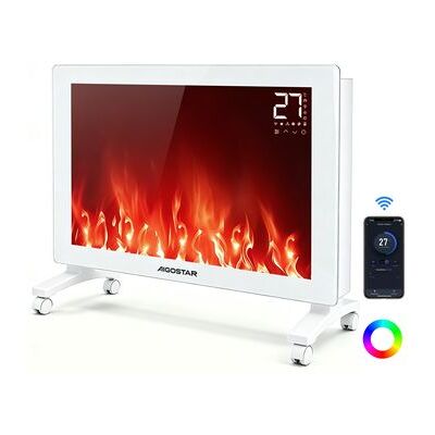 Radiador Eléctrico Silencioso Bajo Consumo 2000W Llama 3D, Aigostar Nova Smart Radiador Eléctrico Silencioso Bajo Consumo 2000W Llama 3D, Aigostar Nova Smart