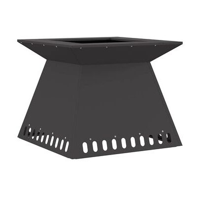 Vidaxl - Fogata Negra - Acero 60x60x50 cm Vidaxl - Fogata Negra - Acero 60x60x50 cm
