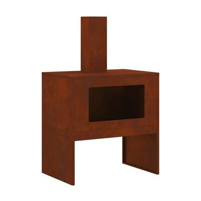 vidaXL Fogata en acero cortén - Rectangular 60x40x96cm - Calefacción exterior vidaXL Fogata en acero cortén - Rectangular 60x40x96cm - Calefacción exterior
