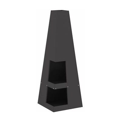 vidaXL Estufa de acero laminado en frío negra para exteriores - Estufa exterior vidaXL Estufa de acero laminado en frío negra para exteriores - Estufa exterior