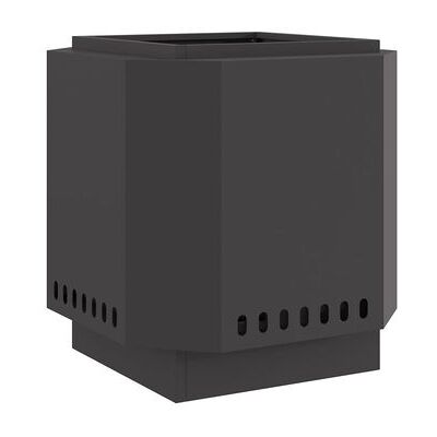vidaXL Estufa de fuego de acero - Rectangular, Negra - Estufa vidaXL Estufa de fuego de acero - Rectangular, Negra - Estufa