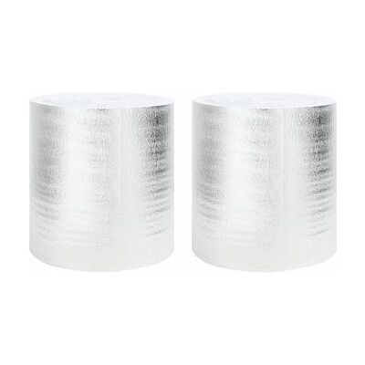 vidaXL Plata Polietileno 0,5 x 50 m Duradero Plata - Rollo de Aislamiento de Calefacción vidaXL Plata Polietileno 0,5 x 50 m Duradero Plata - Rollo de Aislamiento de Calefacción
