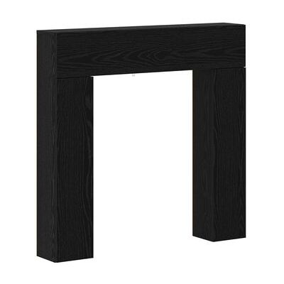 Marco De Chimenea Roble Negro 102 X 18 X 100,5 Cm Vidaxl Marco De Chimenea Roble Negro 102 X 18 X 100,5 Cm Vidaxl