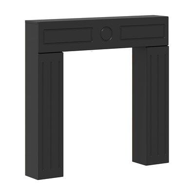 Marco De Chimenea Negro 102 X 18 X 100,5 Cm Vidaxl Marco De Chimenea Negro 102 X 18 X 100,5 Cm Vidaxl