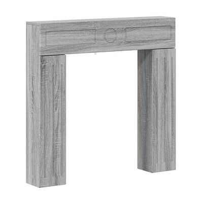 Marco De Chimenea Sonoma Gris 102 X 18 X 100,5 Cm Vidaxl Marco De Chimenea Sonoma Gris 102 X 18 X 100,5 Cm Vidaxl