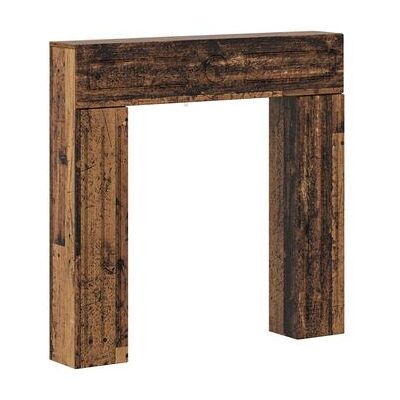 Marco De Chimenea Madera Envejecida 102 X 18 X 100,5 Cm Vidaxl Marco De Chimenea Madera Envejecida 102 X 18 X 100,5 Cm Vidaxl