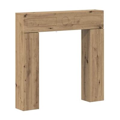 Marco De Chimenea Roble Artisan 102 X 18 X 100,5 Cm Vidaxl Marco De Chimenea Roble Artisan 102 X 18 X 100,5 Cm Vidaxl
