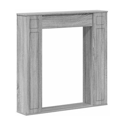 Marco De Chimenea Sonoma Gris 100 X 20 X 100 Cm Vidaxl Marco De Chimenea Sonoma Gris 100 X 20 X 100 Cm Vidaxl