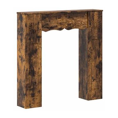Marco De Chimenea Roble Ahumado 102 X 20 X 102 Cm Vidaxl Marco De Chimenea Roble Ahumado 102 X 20 X 102 Cm Vidaxl