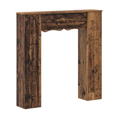 Marco De Chimenea Madera Envejecida 102 X 20 X 102 Cm Vidaxl Marco De Chimenea Madera Envejecida 102 X 20 X 102 Cm Vidaxl