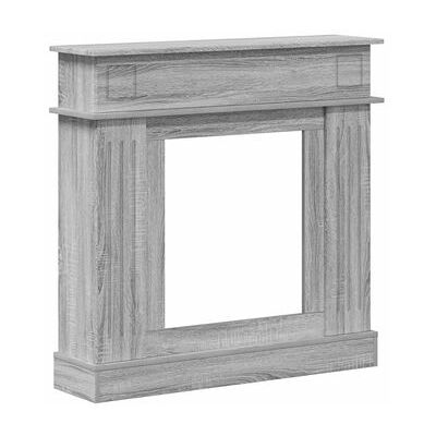 Marco De Chimenea Sonoma Gris 102 X 26 X 100 Cm Vidaxl Marco De Chimenea Sonoma Gris 102 X 26 X 100 Cm Vidaxl